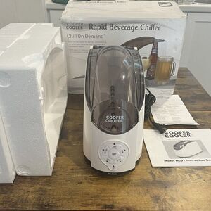 Cooper Cooler Rapid Beverage Chiller Cans Wine & Bottles HC-01 NOB TESTED White